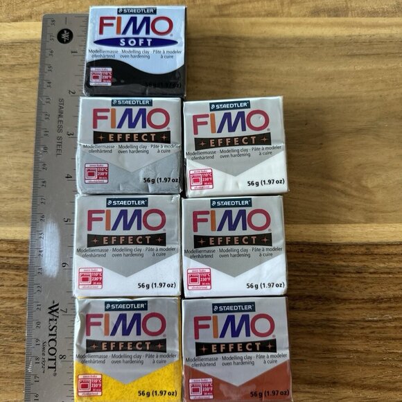 Fimo Lot 24 Staedtler Fimo Soft Colorful Modeling Clay25g And 7 Effect 56g - Picture 5 of 5